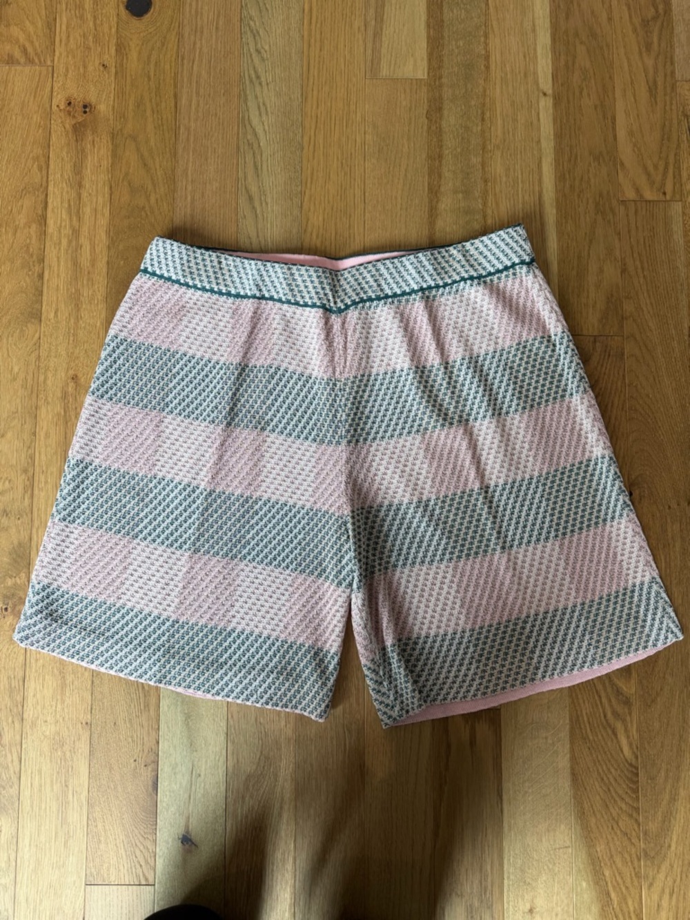 Misook Pink & Navy Plaid Blazer + Shorts Set XL Gold Buttons 💖💙 - Picture 6 of 16